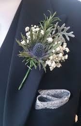 Thistle Boutonniere